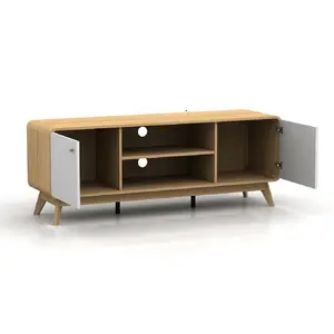 Justine TV Stand for TVs up to 60" Oak/White