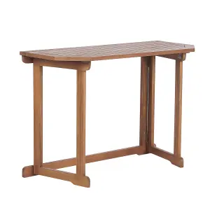 Garden Table Wood Light Wood TREIA