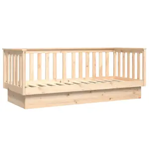 Berkfield Day Bed 90x190 cm Solid Wood Pine