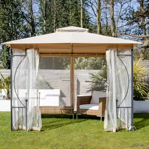 GardenKraft 3m x 3m Outdoor Patio Gazebo