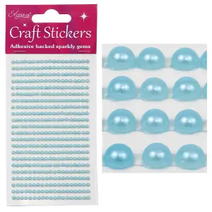 Oaktree Eleganza Pearl Stickers Blue (One Size)