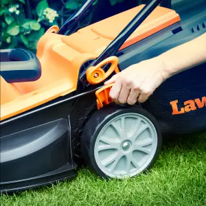 LawnMaster 1400W 34cm Electric Lawnmower with rear roller and 350W 2-in-1 Grass Trimmer and Edger - 2 Year Guarantee