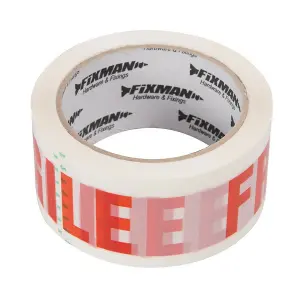 Fixman (191480) FRAGILE Packing Tape 48mm x 66m