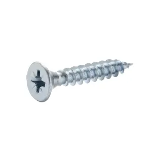 Diall Double-countersunk Zinc-plated Carbon steel Screw (Dia)5mm (L)30mm, Pack of 20