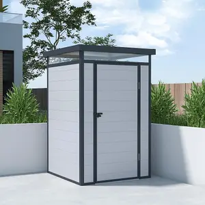 BillyOh York Pent Plastic Shed - 4x4 Grey