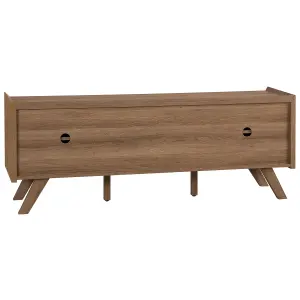 TV Stand White Light Wood Brown ACTON