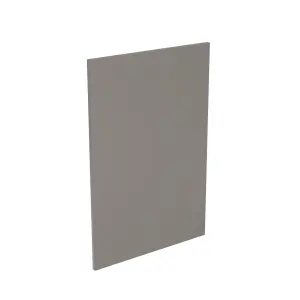 Kitchen Kit Base End Panel 600mm J-Pull - Super Gloss Dust Grey