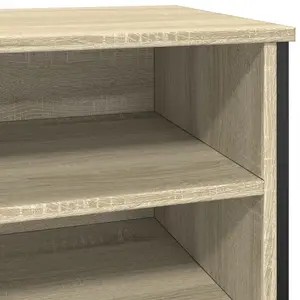 Berkfield Shoe Cabinet Sonoma Oak 80x38x78 cm Engineered Wood