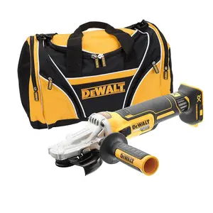 Dewalt DCG405FN 18v XR Brushless Cordless 125mm Flathead Angle Grinder + ToolBag