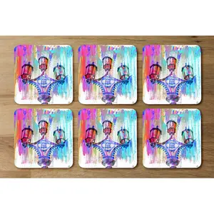 Square 6 Piece Coaster Set (Set of 6)