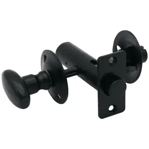 AFIT Matt Black Bathroom Rack Bolt Oval Thumb Turn