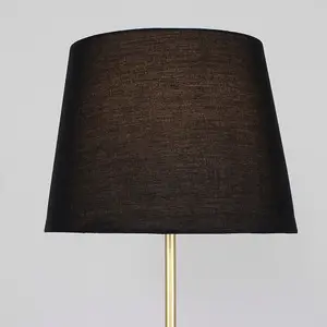 ValueLights Modern Standard Floor Lamp Base In Gold Effect Metal Finish