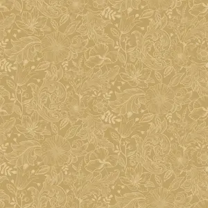 Galerie Sommarang Ochre Mono Flora Wallpaper Roll