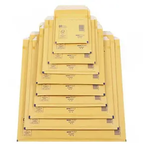 200 x Size 10 (350x470mm) Arofol Gold Bubble Lined Padded Mailing Shipping Envelopes