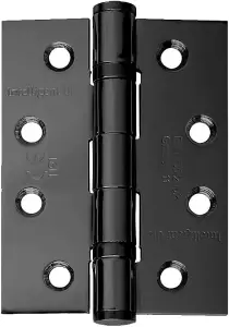 4Inch Ball Bearing Fire Door Hinge (100mm x 75mm) - Internal Doors (Black)