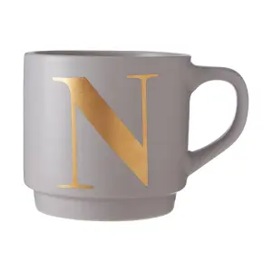 Maison by Premier Signet Grey N Letter Mug