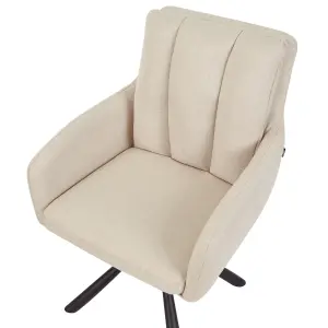 Beliani Modern Set of 2 Chairs SARDOAL Beige