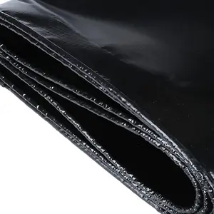 Large Black Tarpaulin, Durable, Water, UV Resistant Tarp Plastic Sheet - Ground Sheet for Versatile Use 3m x 3m with 4 Tarp Clips