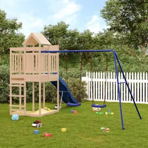 Berkfield Outdoor Playset Solid Wood Pine