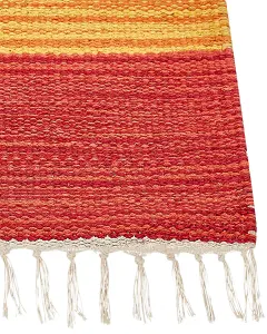 Cotton Kilim Area Rug 80 x 150 cm Multicolour KAMARIS