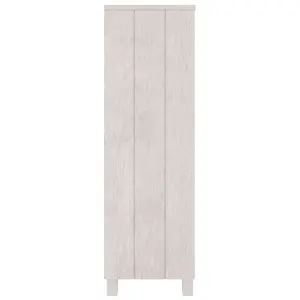 Berkfield Book Cabinet White 85x35x112 cm Solid Wood Pine