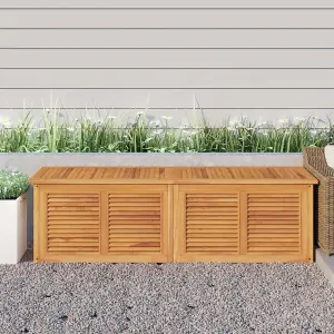 Berkfield Garden Storage Box with Bag 175x50x53 cm Solid Wood Teak