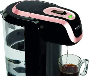 Cooks Professional Digital Hot Water Dispenser Instant Kettle Fast Boil Energy Saving 2600W 2.5L  Black & Rose Gold