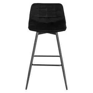 64 cm bar chair Heyman (Set of 2) Black