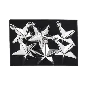 Star Christmas Tree Topper (Set of 6) Silver