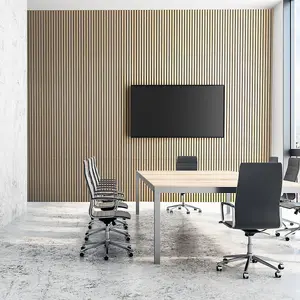 Premium Acoustic Slat Wall Panel 2.4m x 0.6m Oak