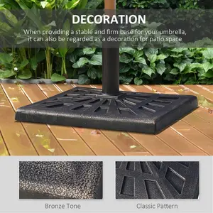 18.5kg Resin Free Standing Umbrella Base