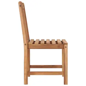 Berkfield Garden Chairs 6 pcs Solid Teak Wood