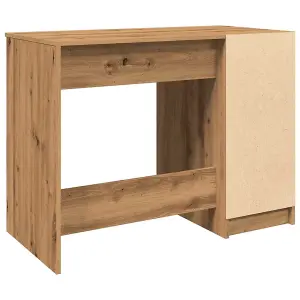 Berkfield Desk Artisan Oak 100x50x75 cm Engineered Wood