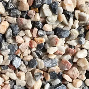 Carnival Pink Marble Gravel Chippings 20mm - 50 Bags (1000kg)