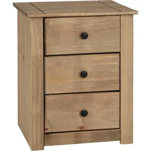 Tetteh 3 Drawer Bedside Table