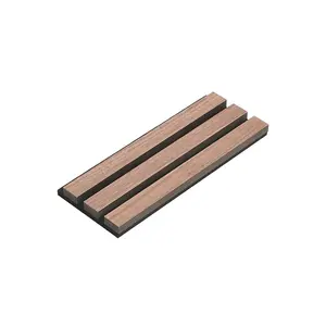 Acupanel Contemporary Walnut Acoustic Wood Slat Wall Panel Sample