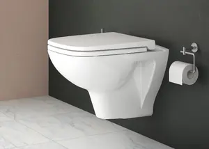 VitrA S20 Square Wall Hung Toilet Set with Seat