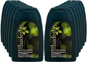 Badedas 3-In-1 Revitalizing Shower Gel Shampoo And Conditioner Having A Rich Formulation With Extract Of Horse Chestnut And The Distinctive Badedas