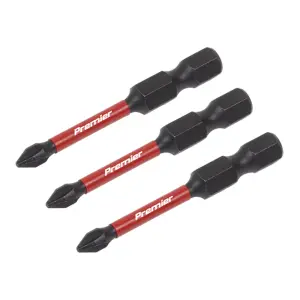 Sealey Phillips 1 Impact Power Tool Bits Forged From S2 Steel 50mm 3 Pcs AK8229