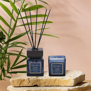 Tuscan Leather Jar Candle & Reed Diffuser Gift Set