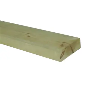 PACK OF 20 (Total 20 Units) - 47mm x 150mm (6" x 2") Sawn Timber Carcassing Green Pressure Treated Wood - 4.2m Length