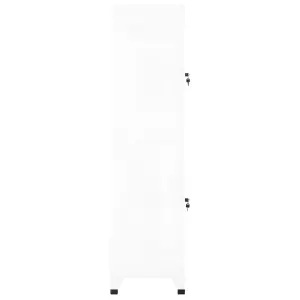 Berkfield Locker Cabinet White 38x45x180 cm Steel