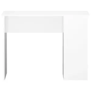 Berkfield Desk High Gloss White 100x55x75 Engineered Wood