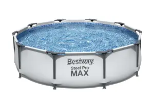 Bestway Steel pro max Swimming pool with pump (L) 3.05m x (H) 76cm