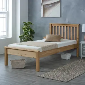 Chester Solo Pine Wooden Bed Frame 5'0 King - Waxed