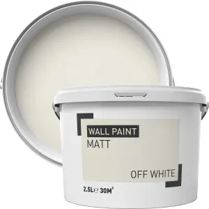 Off white Matt Emulsion paint, 2.5L