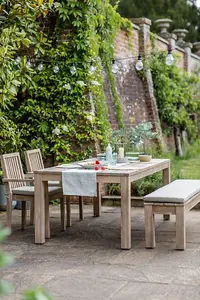 Garden Trading Porthallow Outdoor Patio Dining Table Only 210x75cm Acacia Wood