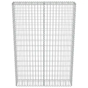 Berkfield Gabion Wall with Covers Galvanised Steel 100x20x150 cm