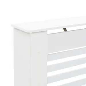 Berkfield Radiator Covers 2 pcs White 112x19x81.5 cm MDF