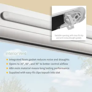 Yale SlotVent Trickle Vent (5 Pack) - 2500EA, White